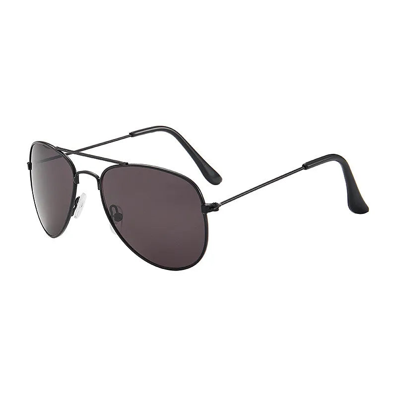 PilotKid Vintage — Óculos de Sol Infantis Piloto Armação Metal UV400