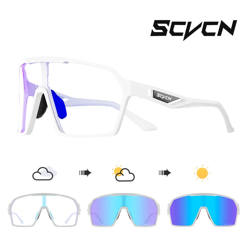 SCVCN OutdoorPhoto MTB | Óculos Fotocromáticos Ciclismo UV400