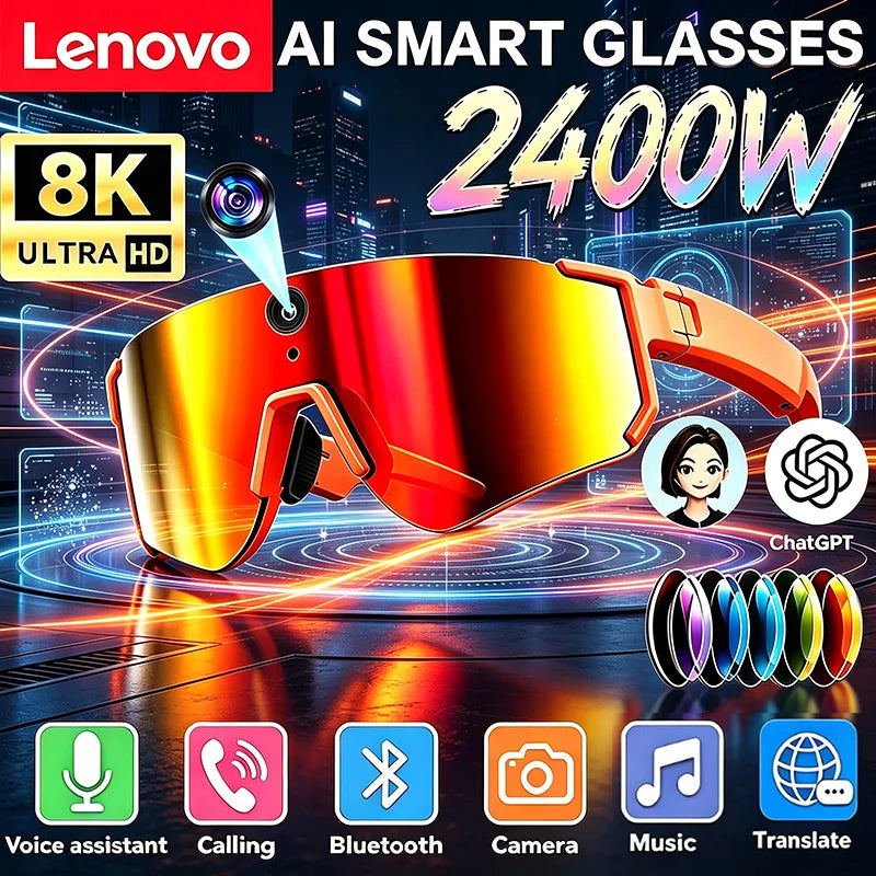 Lenovo AiVision Pro — AI Camera Smart Glasses 24MP