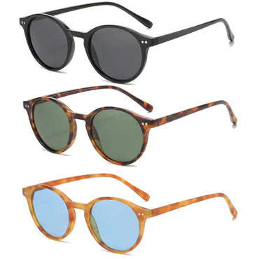 VIANOSI Retro Round Leopard Polarized UV400