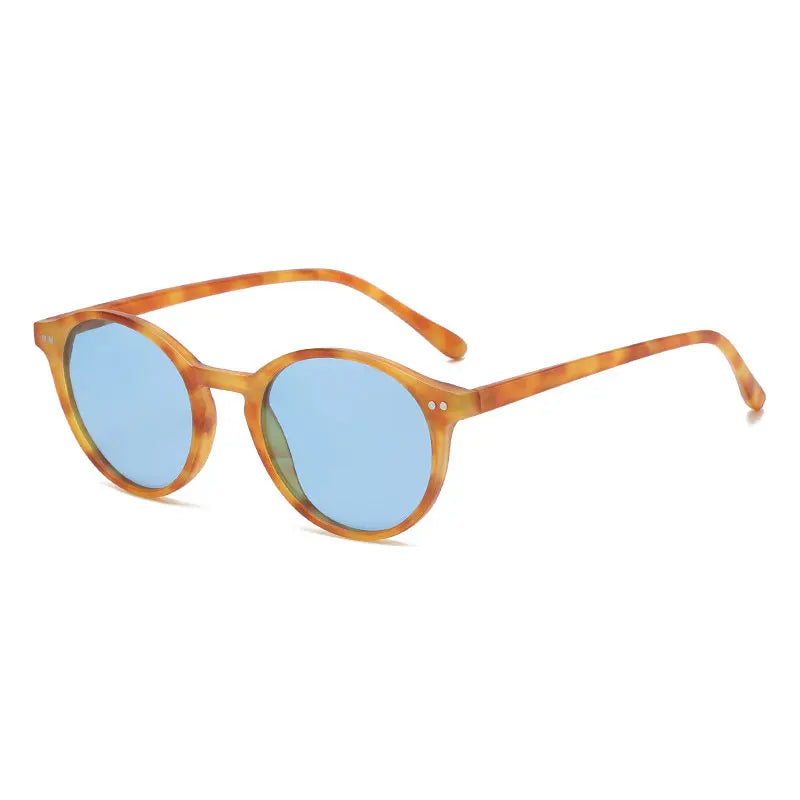 Óculos Retro Redondos Leopardo UV400