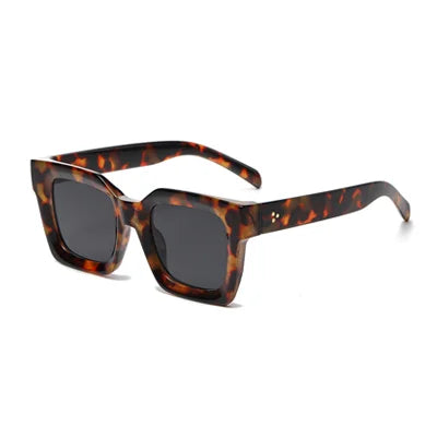 LeopardMirror Square Retro