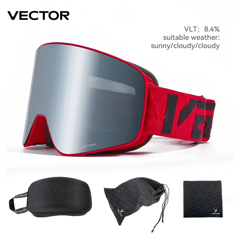Vector CylinderMag Pro — Óculos de Ski Magnéticos Anti-Nevoeiro UV400