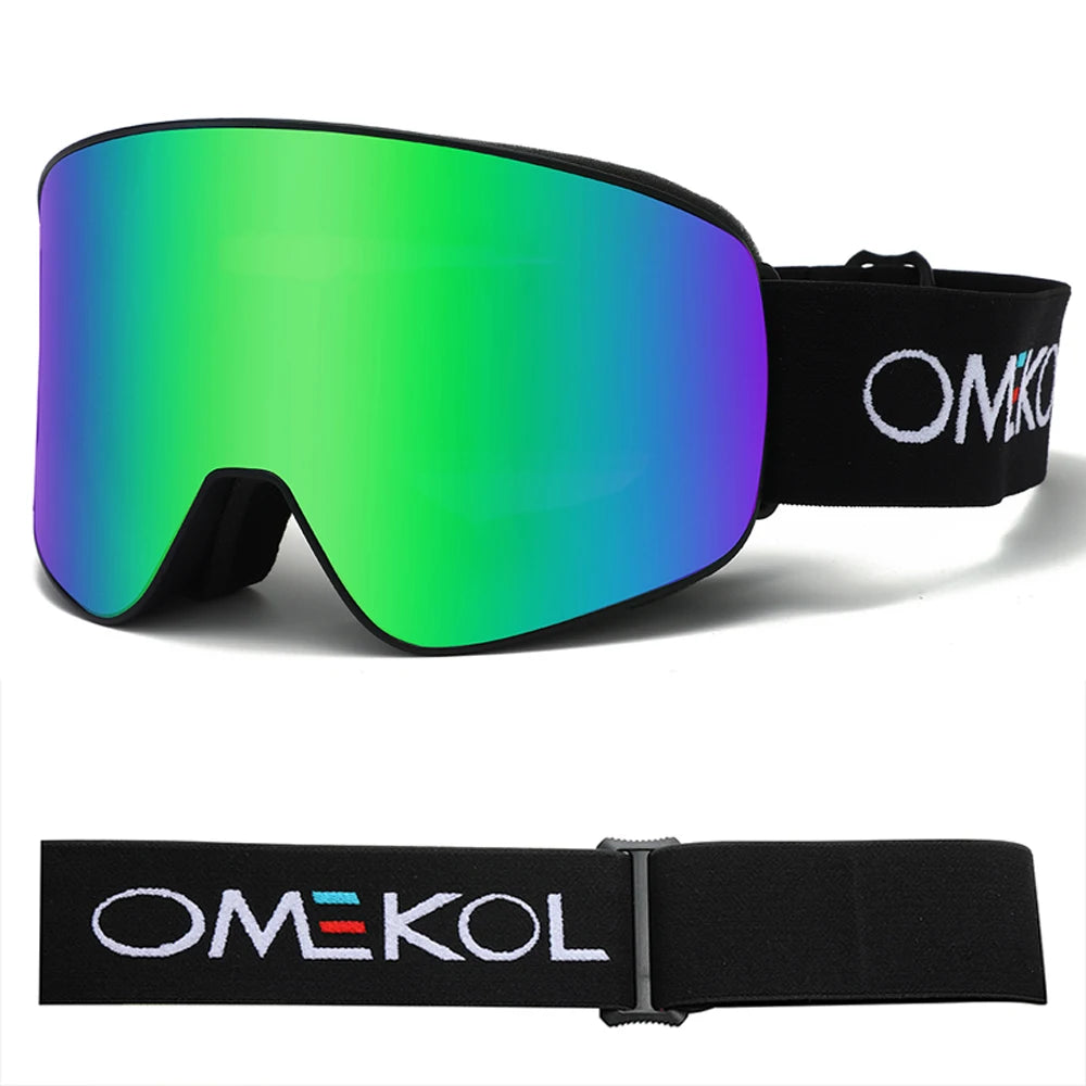 Omekol SnowShield | Óculos Ski Anti-Nevoeiro UV400