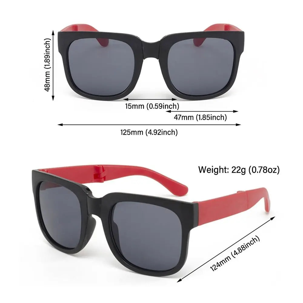 FoldKid Square Kids | Óculos de Sol Dobáveis Infantis UV400 — Meninos & Meninas