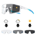 CRIXLAIS Fashion Photochromic Polarized Sunglasses Men Women Oversized Sun Glasses Male Night Vision Driving Goggles UV400