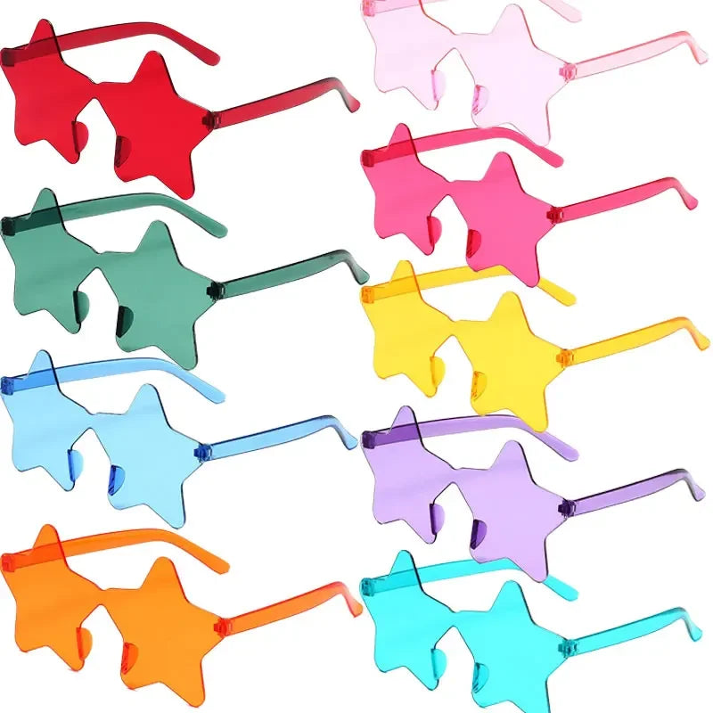 StarGlam | Óculos Estrela Coloridos para Festa