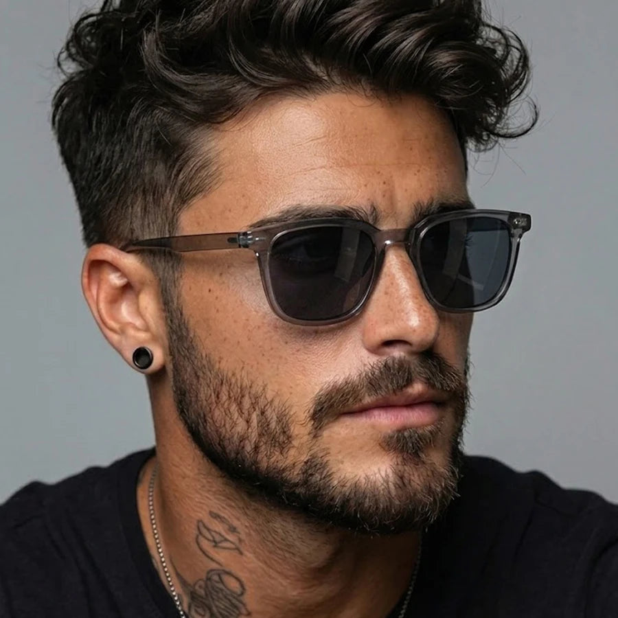 2026 Vintage Square Fashion Sunglasses for Men, Luxury Designer Mirror Sun Glasses, Retro Female Shades, Male Sunglasses