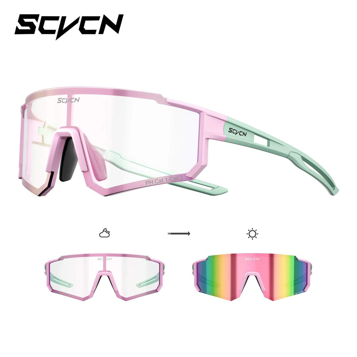 SCVCN Fotocromático Ciclismo UV400