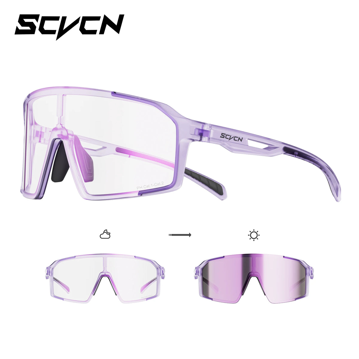 SCVCN CycleShield UV400 | Óculos Ciclismo MTB & Outdoor