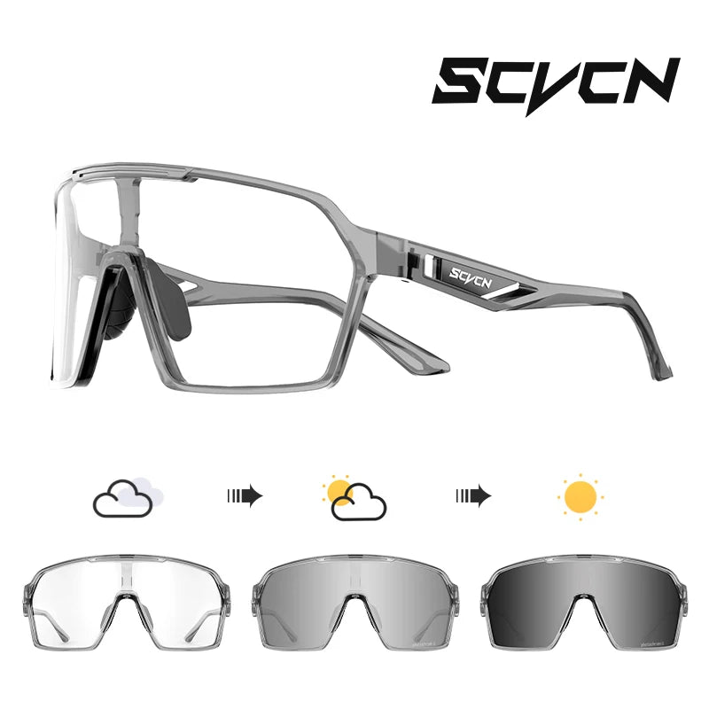SCVCN OutdoorPhoto MTB | Óculos Fotocromáticos Ciclismo UV400