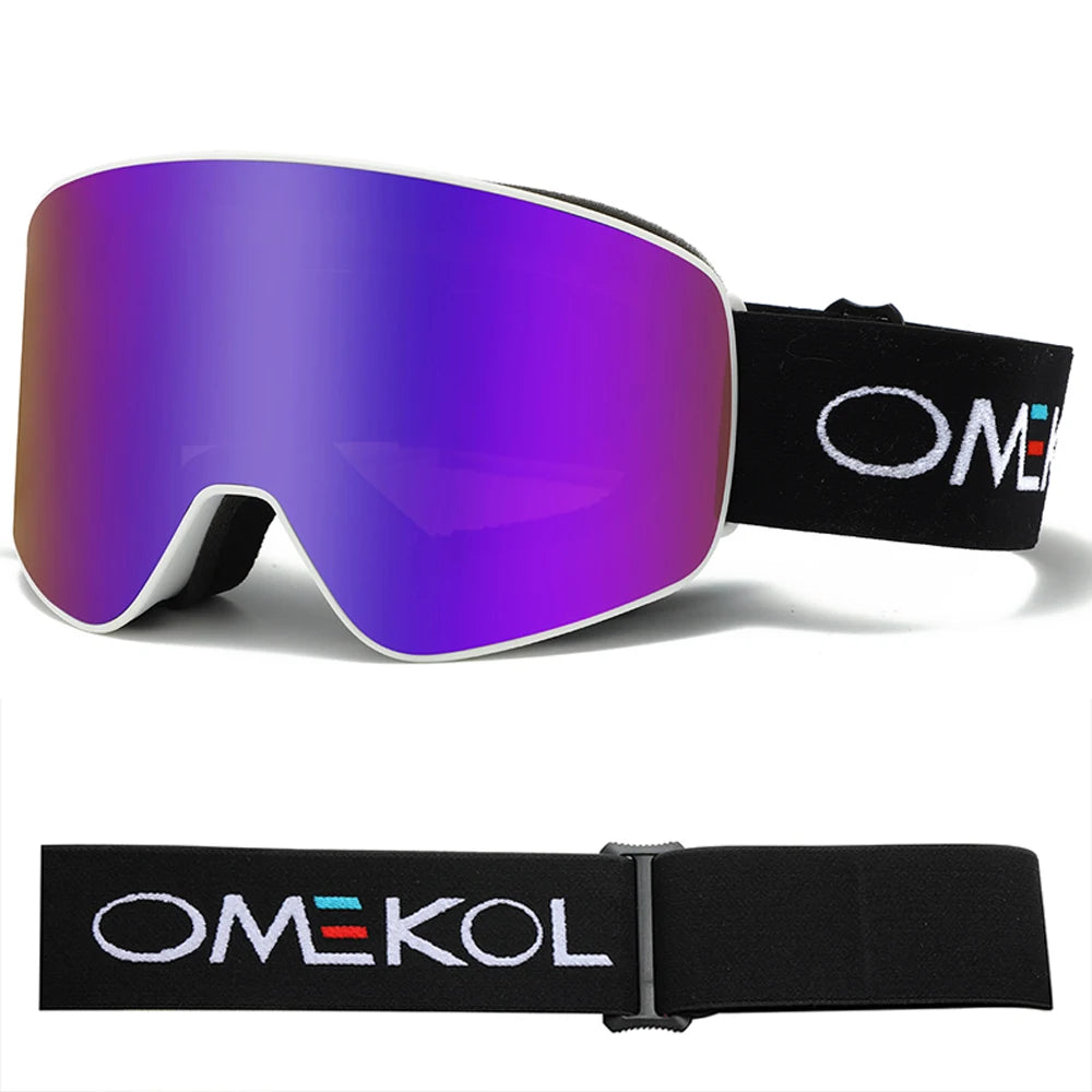 Omekol SnowShield | Óculos Ski Anti-Nevoeiro UV400