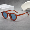 New Retro Round Small Frame Sunglasses Personalized High-end Men's and Women's Glasses Fashion Trend UV Resistant Sunglasses