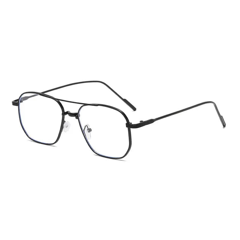 Fashion Women's Sunglasses 2026 Luxury Metal Trendy Eyewear Brand Design Vintage Men's Square Sunglasses Mirror