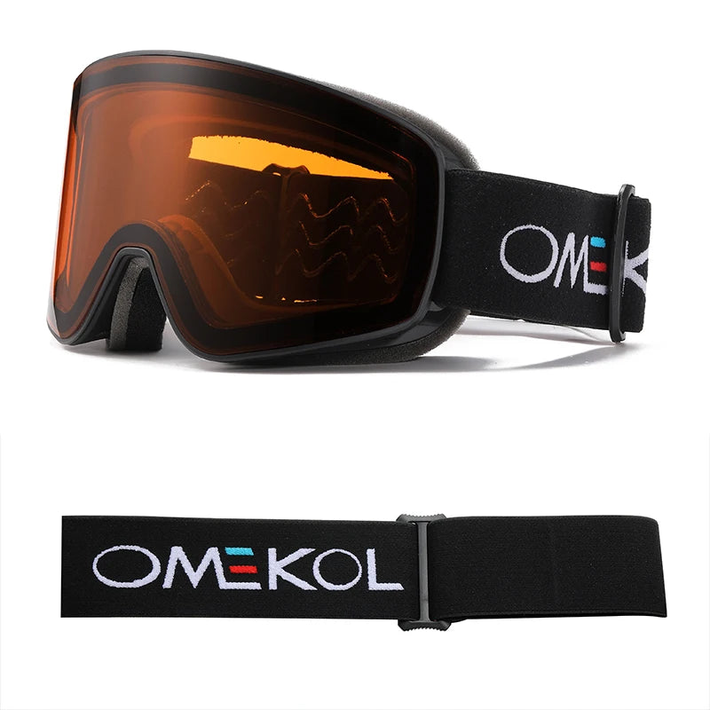Omekol SnowShield | Óculos Ski Anti-Nevoeiro UV400