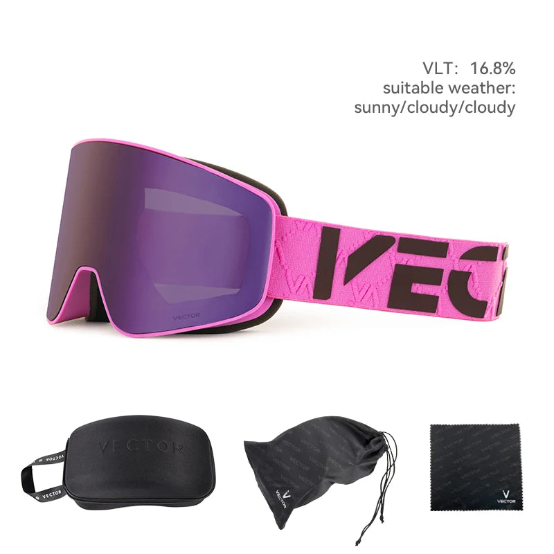 Vector CylinderMag Pro — Óculos de Ski Magnéticos Anti-Nevoeiro UV400