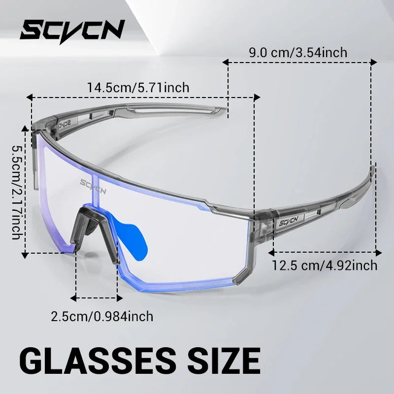 SCVCN Photochromic UV400 Cycling Glasses