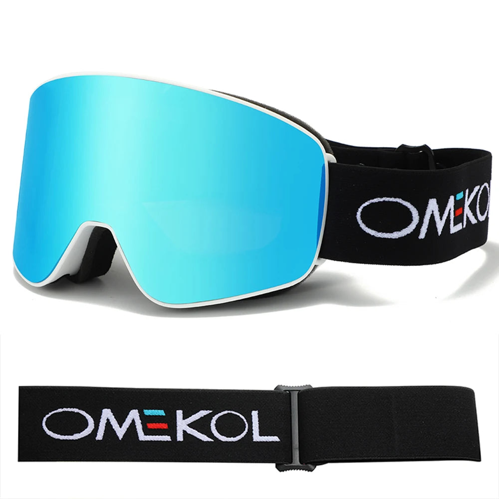 Omekol SnowShield | Óculos Ski Anti-Nevoeiro UV400