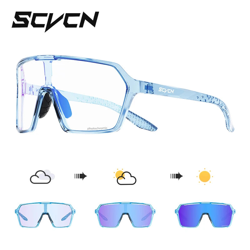SCVCN Óculos Fotocromáticos Ciclismo UV400