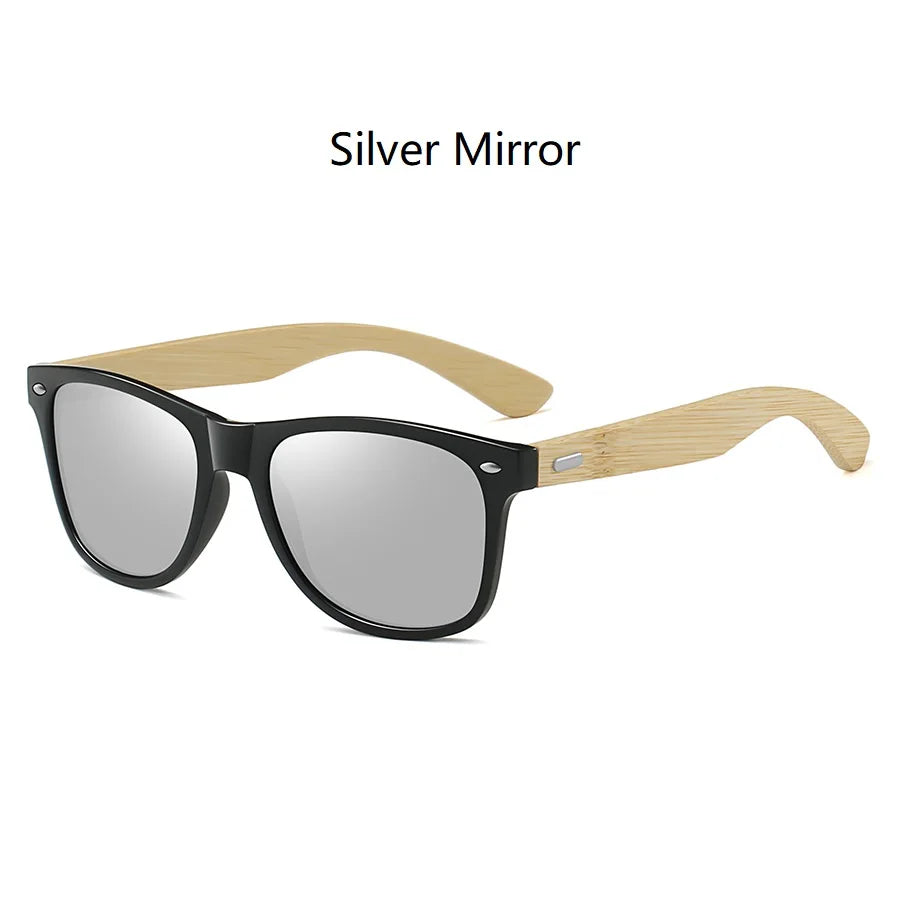 WSZ BambooSquare Vintage Mirror UV400