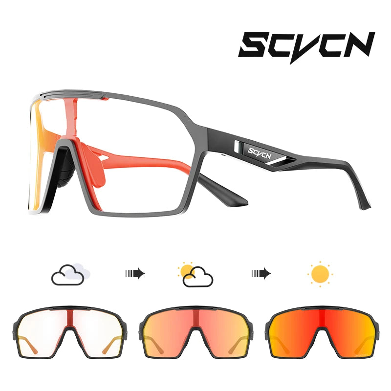 SCVCN OutdoorPhoto MTB | Óculos Fotocromáticos Ciclismo UV400