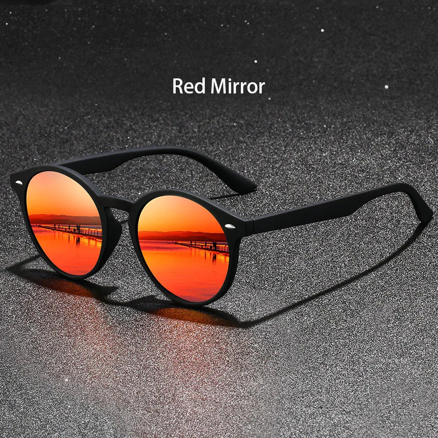 Vintage Fashion Circular Sunglasses Men Women Metal Decoration Luxury Brand Designer Sunglasses Anti-Glare Retro Eyewear