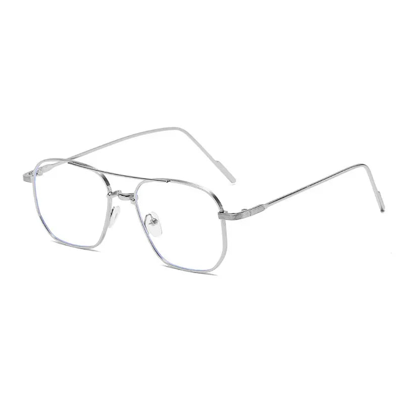 Fashion Women's Sunglasses 2026 Luxury Metal Trendy Eyewear Brand Design Vintage Men's Square Sunglasses Mirror