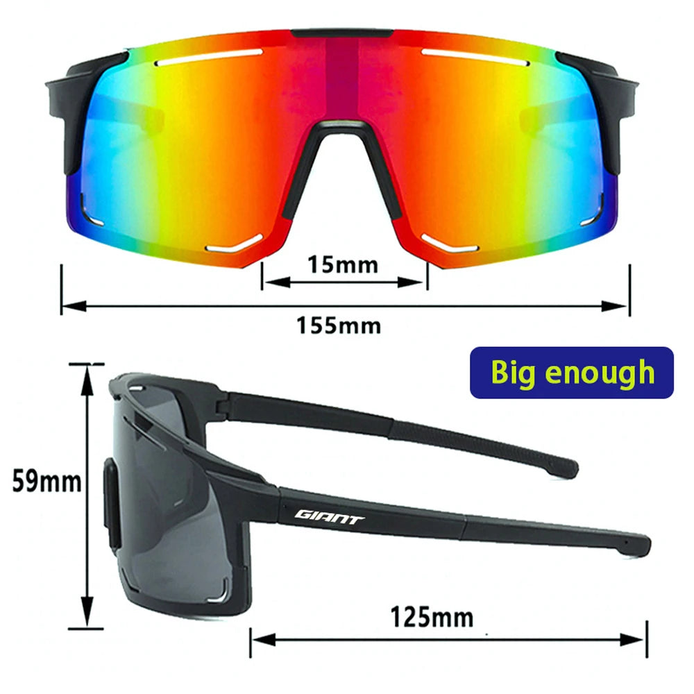 Giant GAT-96Ru UV400 Ciclismo Pesca Anti-Reflexo com Estojo
