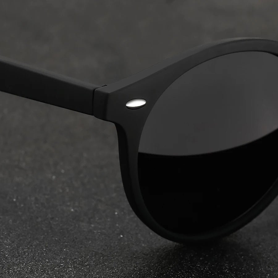 Vintage Fashion Circular Sunglasses Men Women Metal Decoration Luxury Brand Designer Sunglasses Anti-Glare Retro Eyewear