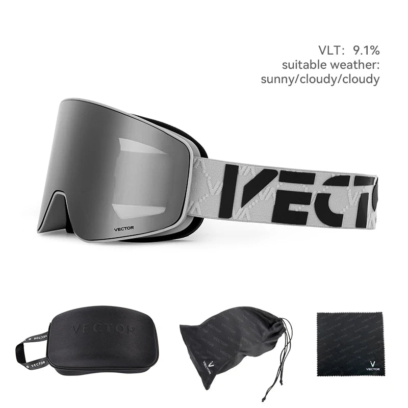 Vector CylinderMag Pro — Óculos de Ski Magnéticos Anti-Nevoeiro UV400