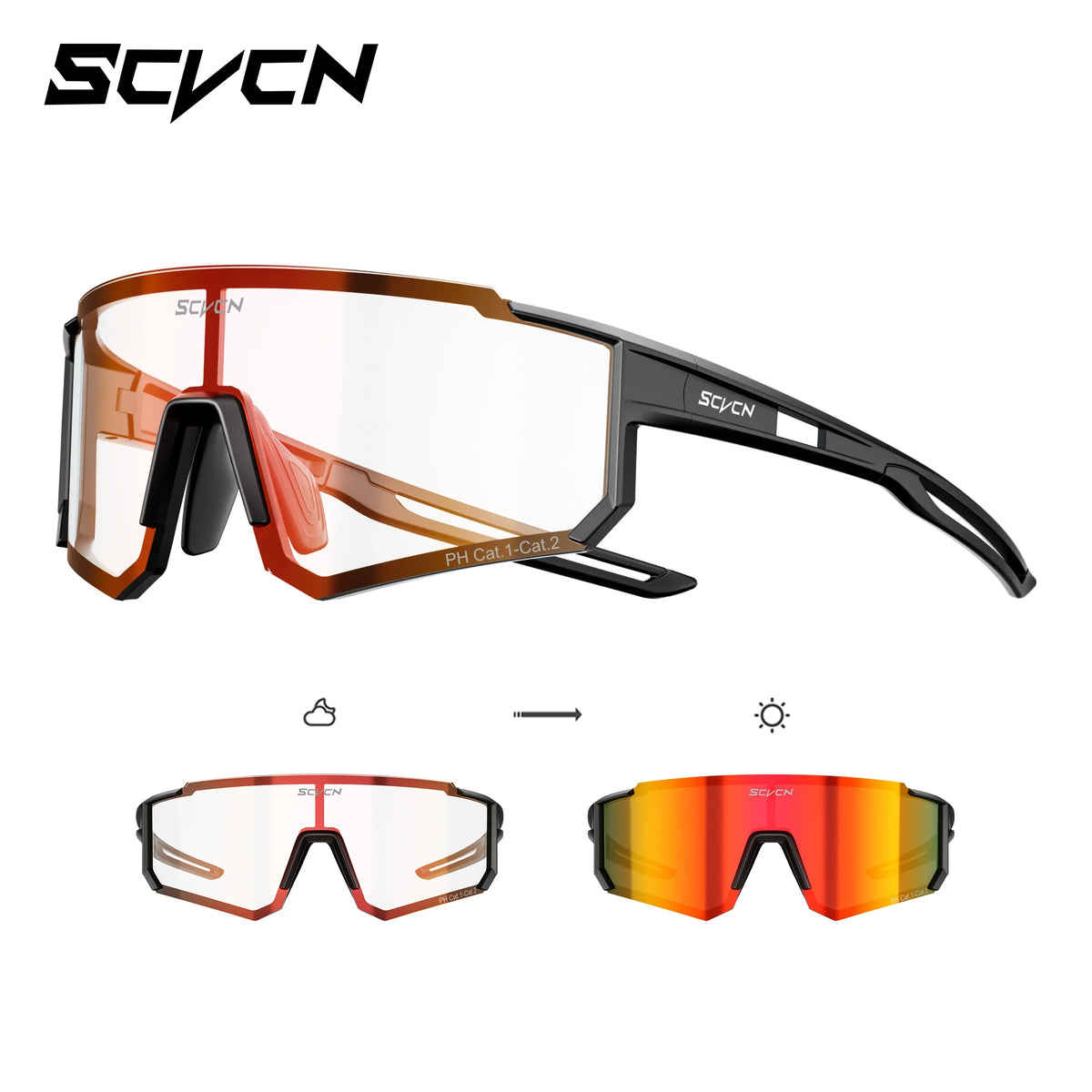 SCVCN Fotocromático Ciclismo UV400