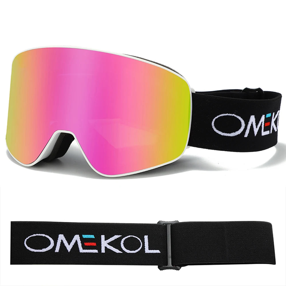 Omekol SnowShield | Óculos Ski Anti-Nevoeiro UV400