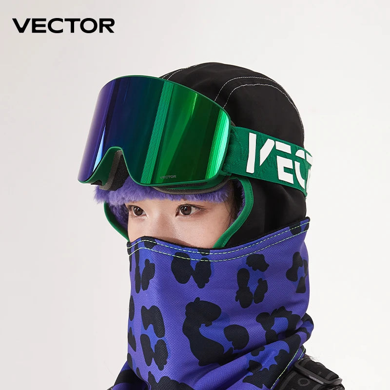 Vector CylinderMag Pro — Magnetic Anti-Fog UV400 Ski Goggles