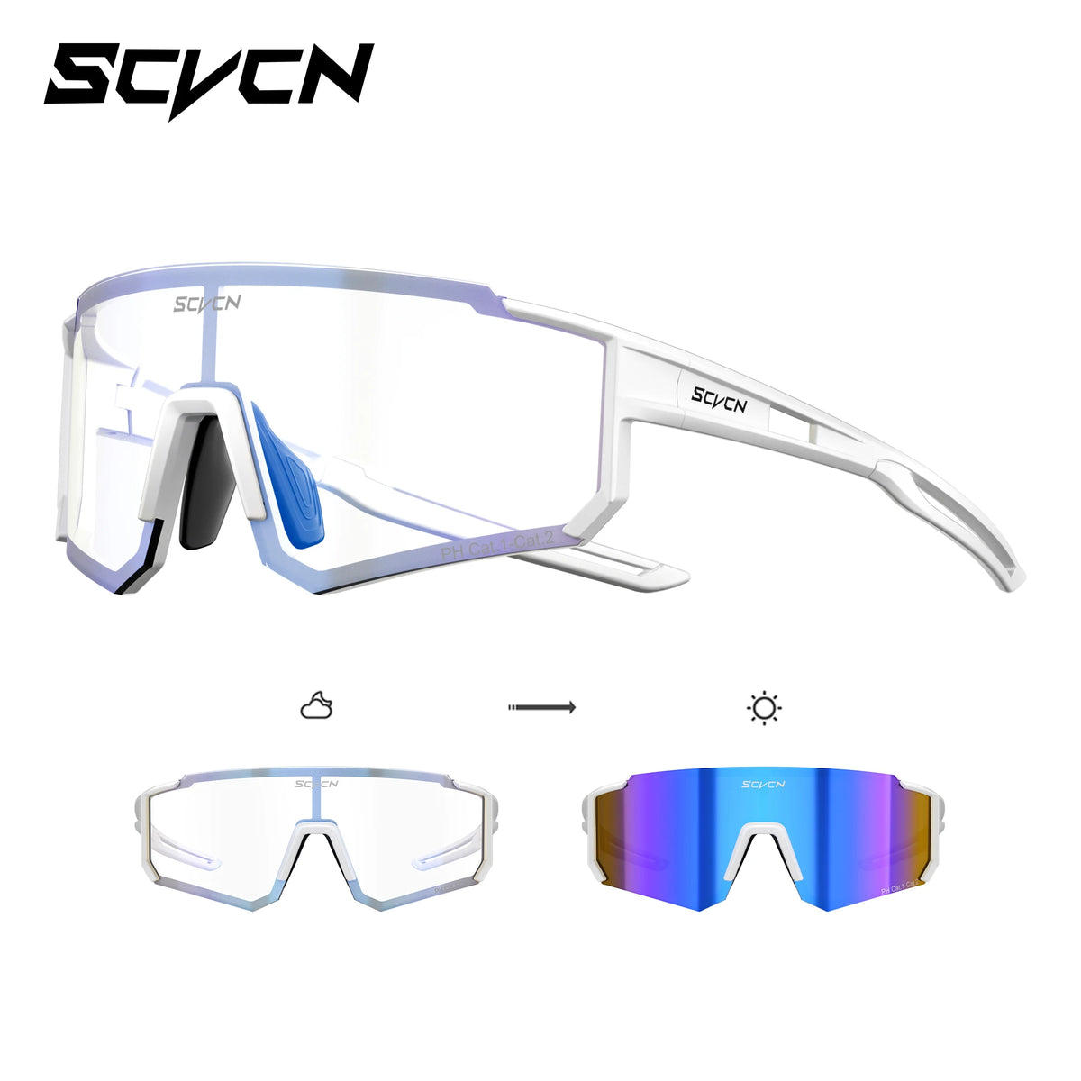 SCVCN Fotocromático Ciclismo UV400