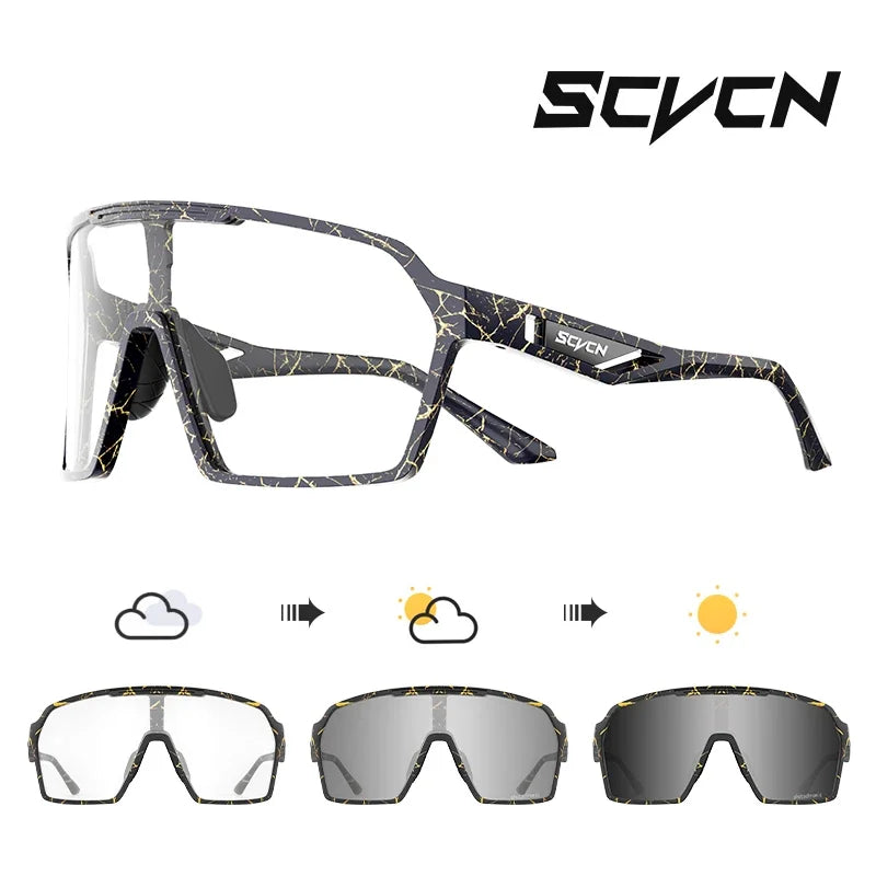 SCVCN OutdoorPhoto MTB | Óculos Fotocromáticos Ciclismo UV400