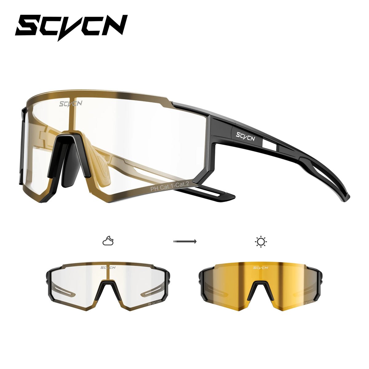 SCVCN Fotocromático Ciclismo UV400