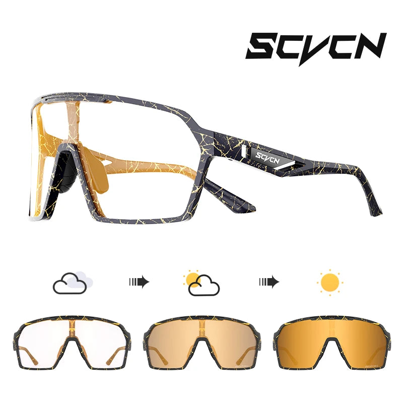 SCVCN OutdoorPhoto MTB | Óculos Fotocromáticos Ciclismo UV400