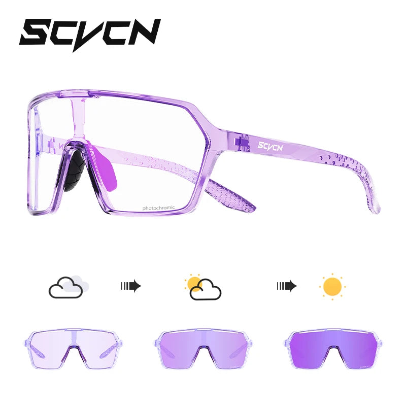 SCVCN Óculos Fotocromáticos Ciclismo UV400