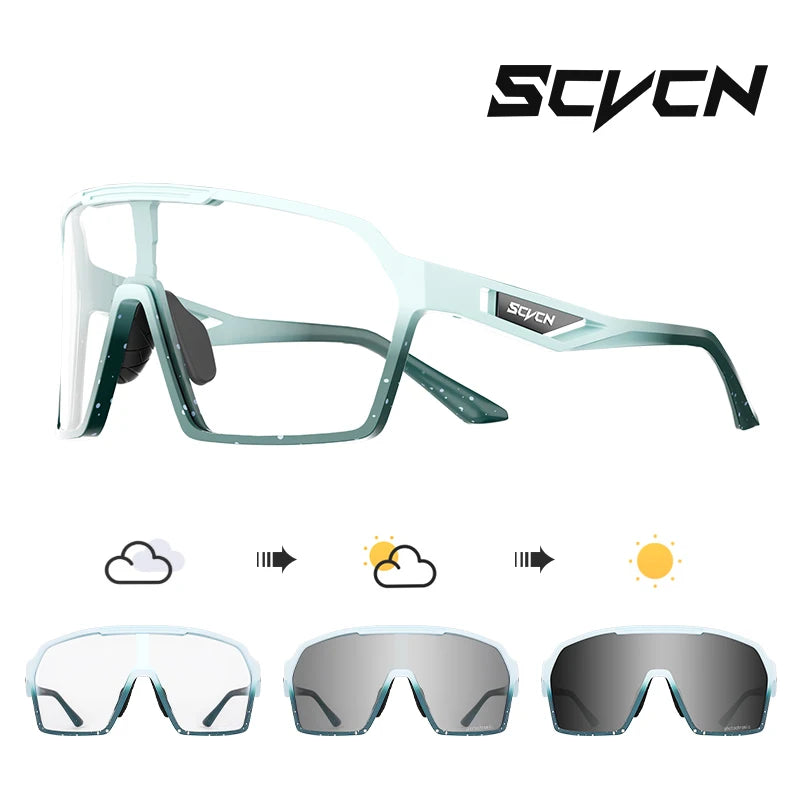 SCVCN OutdoorPhoto MTB | Óculos Fotocromáticos Ciclismo UV400