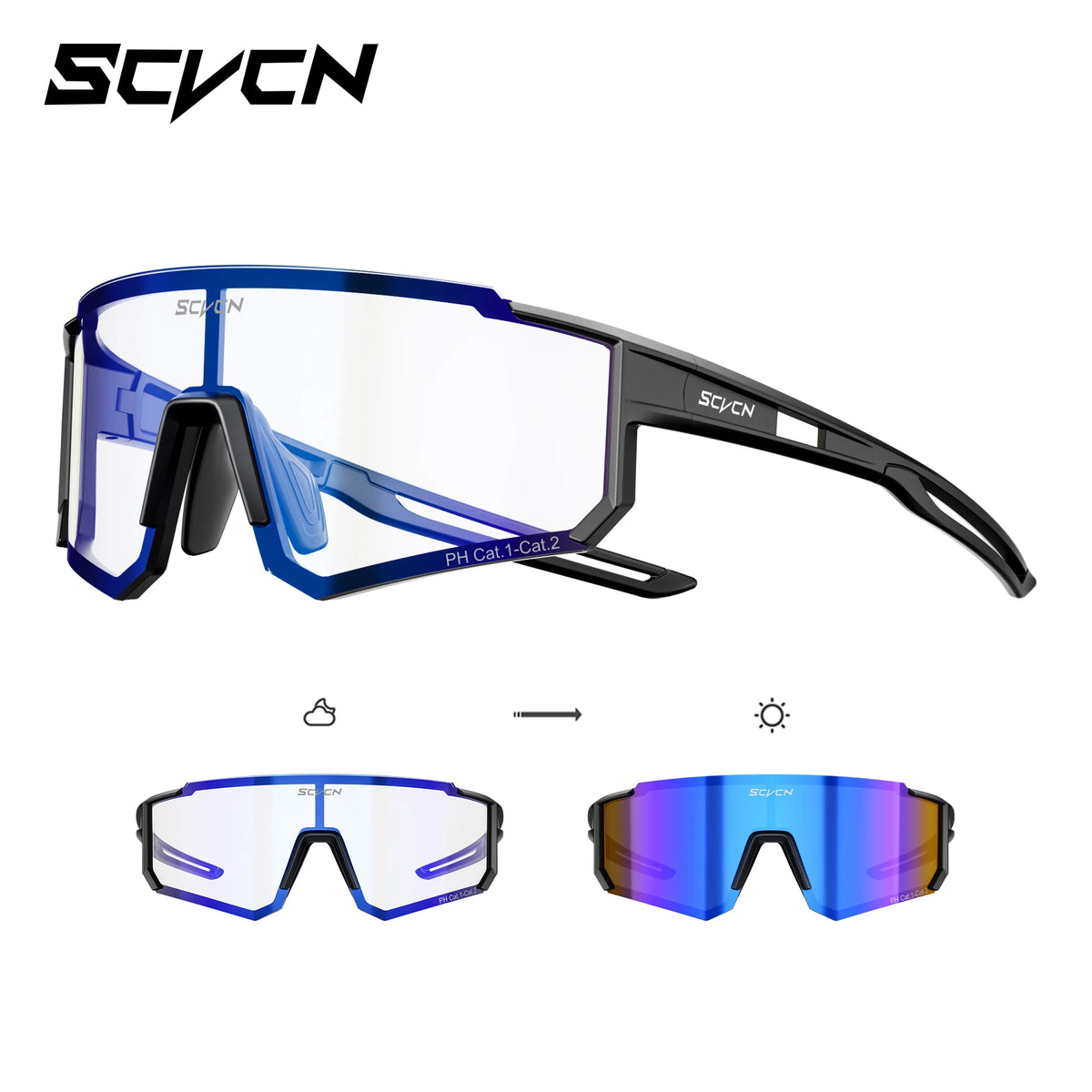 SCVCN Fotocromático Ciclismo UV400