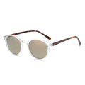 VIANOSI Retro Round Leopard Polarized UV400