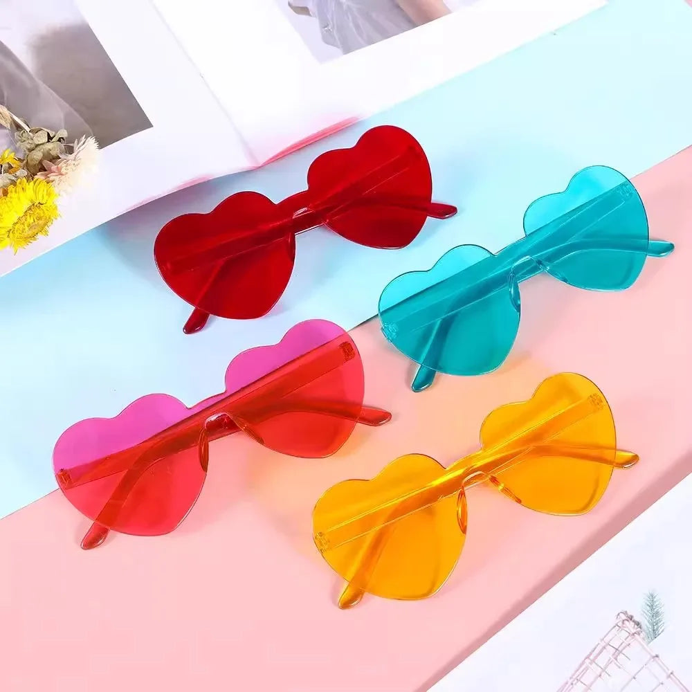 HeartGlam | Óculos Coração Jelly — Pack 5 Unidades