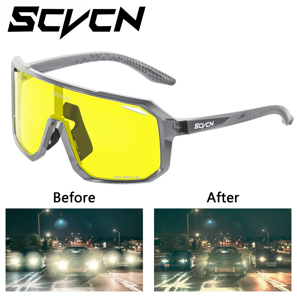 SCVCN Polarizado UV400 Visão Noturna Y2K Ciclismo