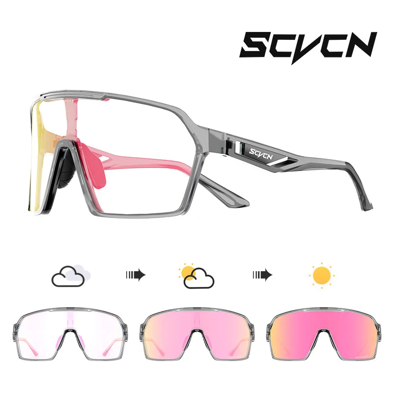 SCVCN OutdoorPhoto MTB | Óculos Fotocromáticos Ciclismo UV400