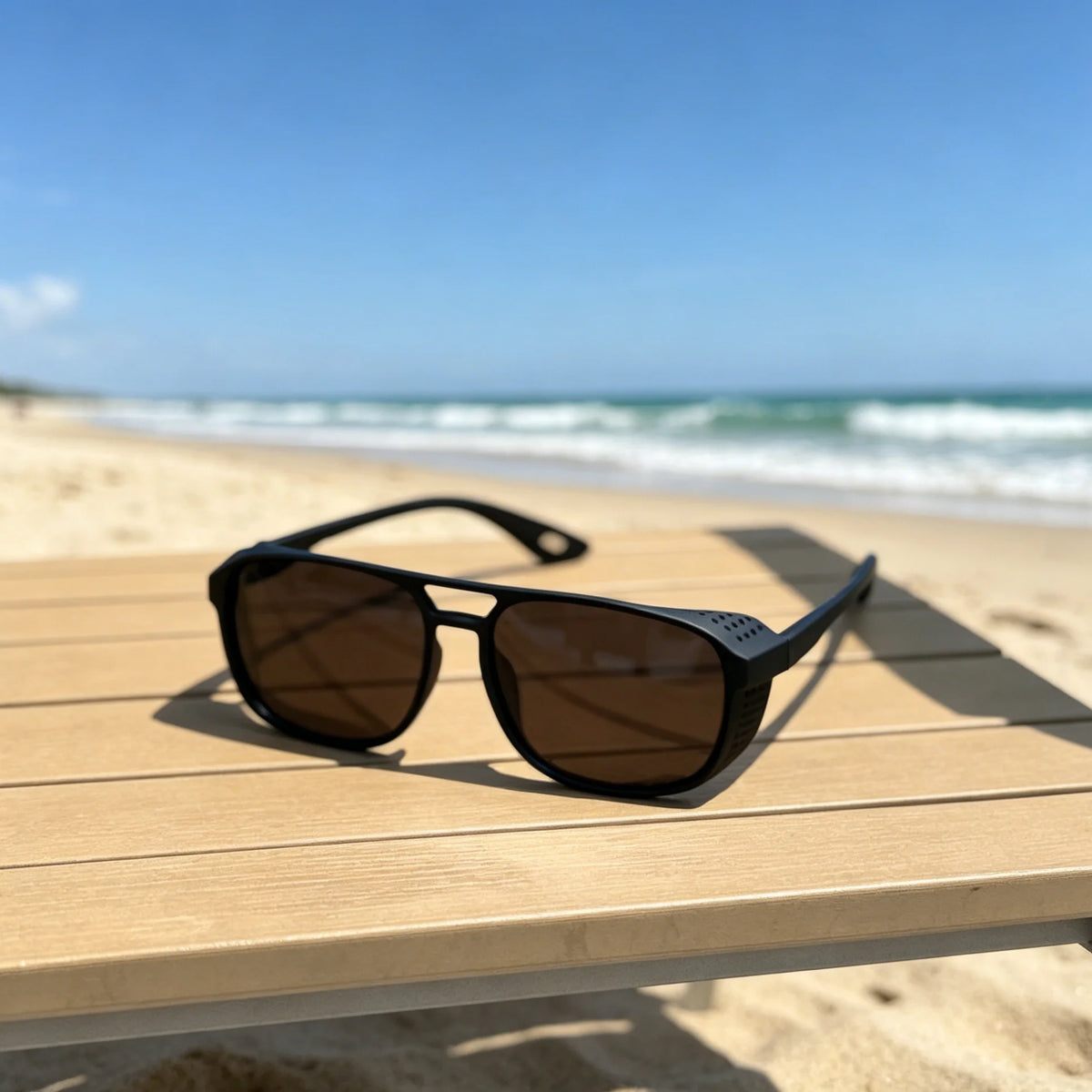 Óculos Polarizados UV400 Square Homem
