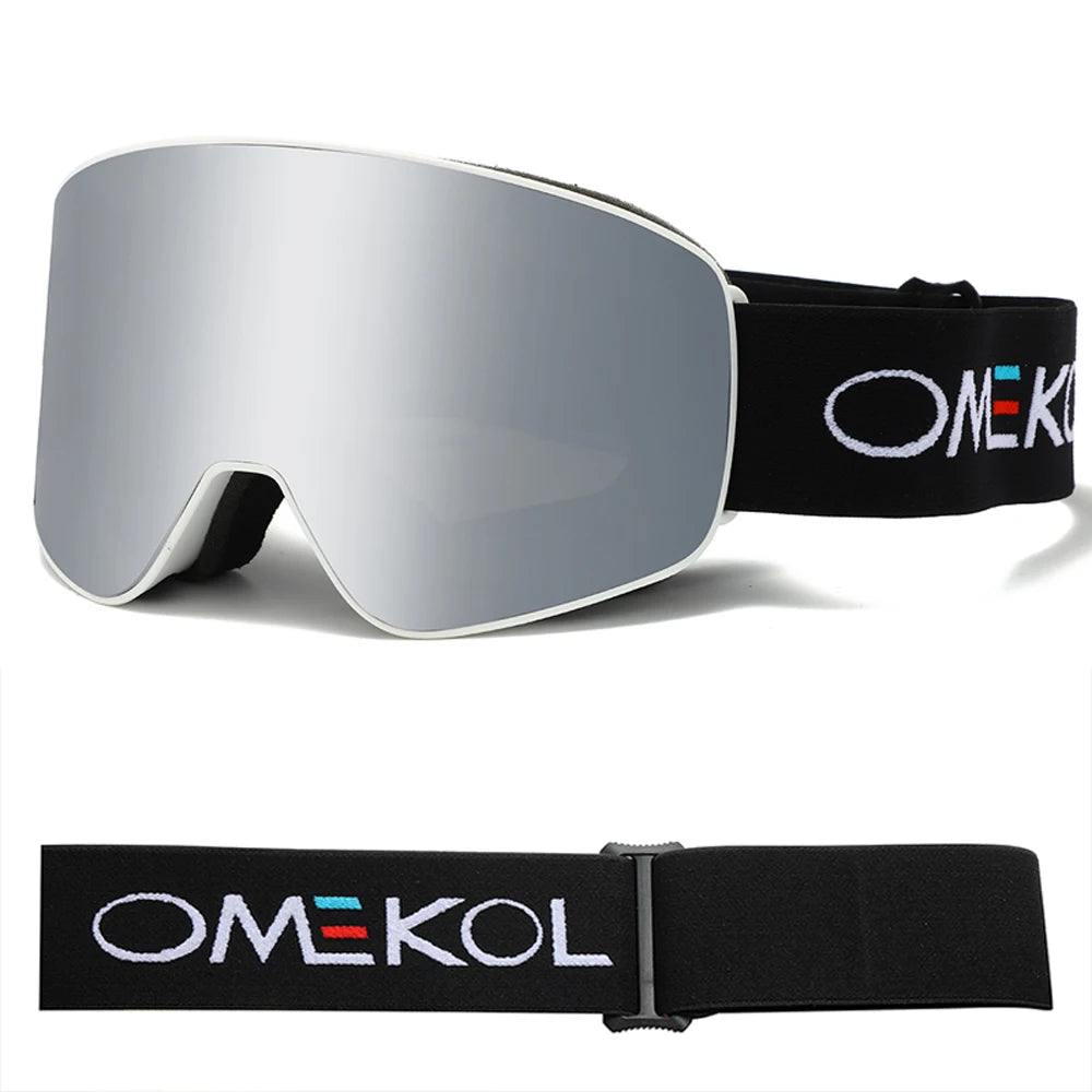 Omekol SnowShield | Óculos Ski Anti-Nevoeiro UV400