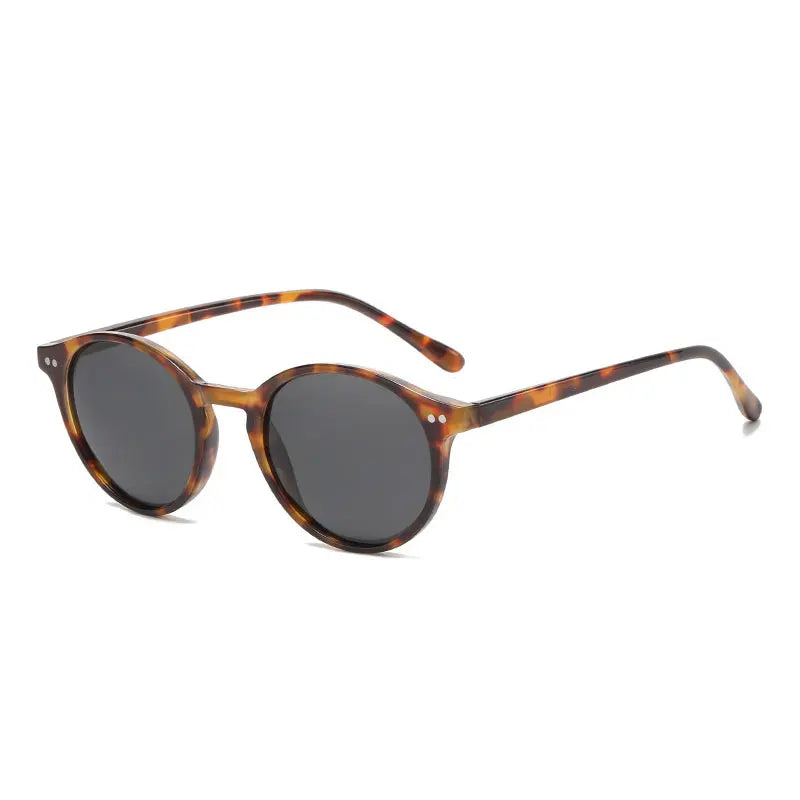 Óculos Retro Redondos Leopardo UV400