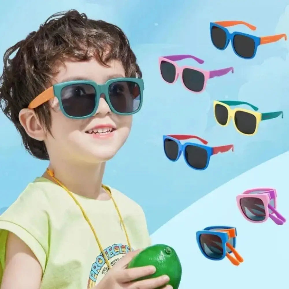 FoldKid Square Kids | Óculos de Sol Dobáveis Infantis UV400 — Meninos & Meninas