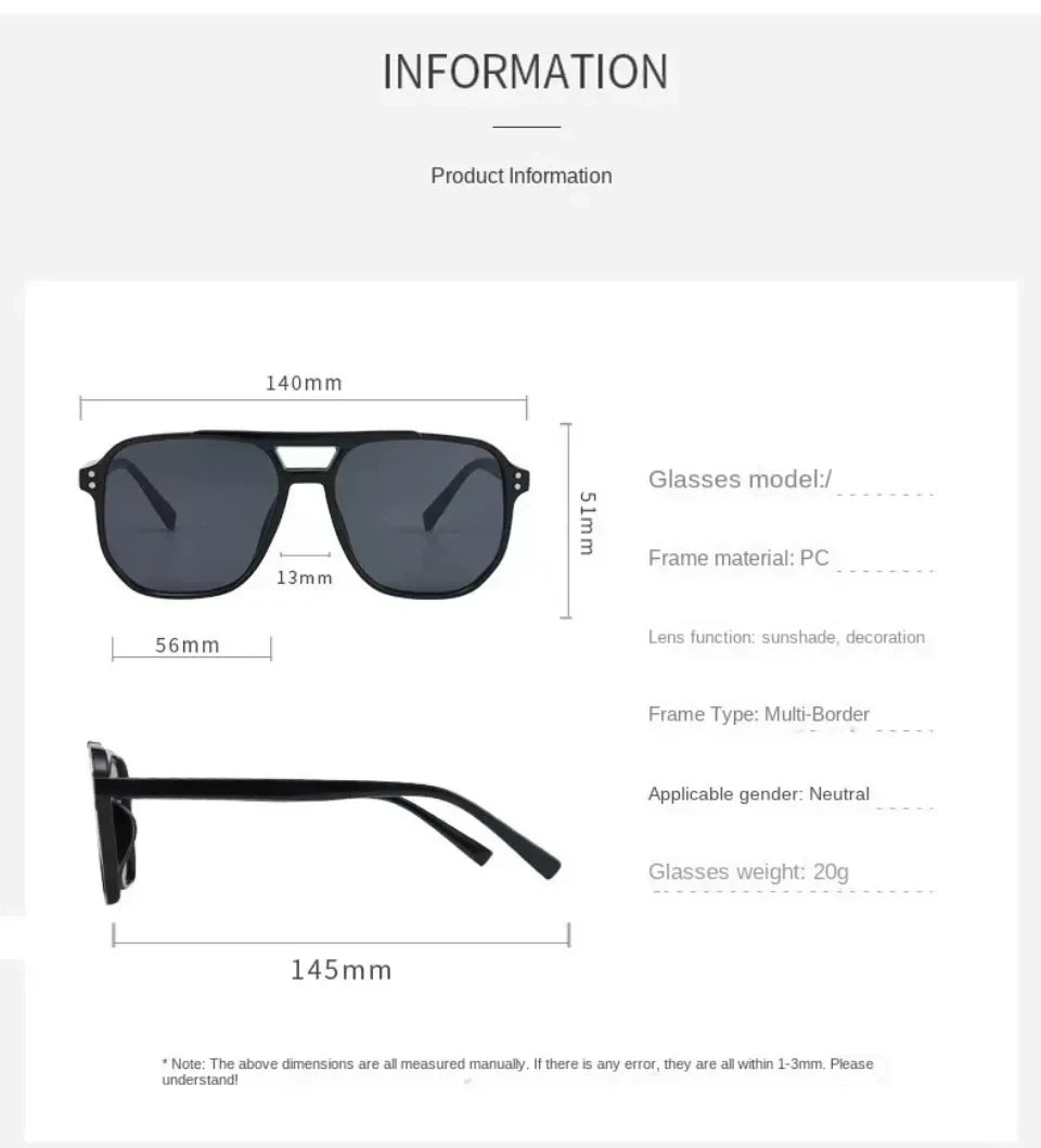 KLASSNUM BigSquare Vintage Unisex UV400
