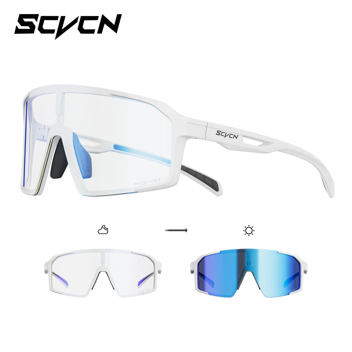 SCVCN CycleShield UV400 | Óculos Ciclismo MTB & Outdoor